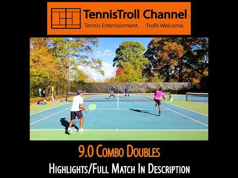 9.5 Combo Doubles Tennis Point  |  4.5 Boss & PureTennissense VS Division 2 and 50yo #shorts #tennis