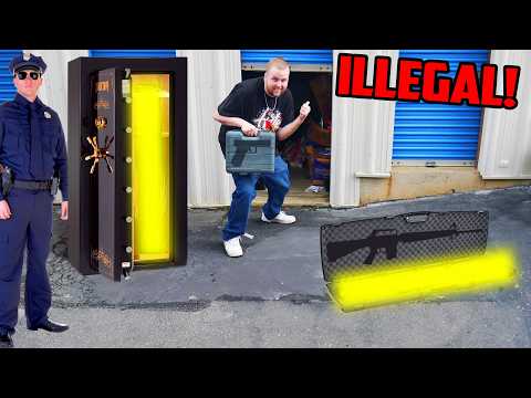 I Bought a Storage Unit LOADED With Gun Cases and a Safe! (Illegal?)