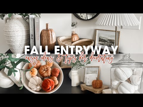 2024 FALL DECORATE WITH ME / FALL ENTRYWAY TABLE IDEAS / EASY FALL DECOR IDEAS