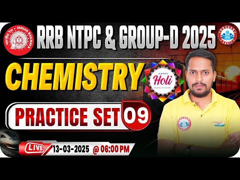 RRB NTPC & Group D Chemistry Classes 2025, RRB NTPC Chemistry Practice Set #09, Science By Rahul Sir