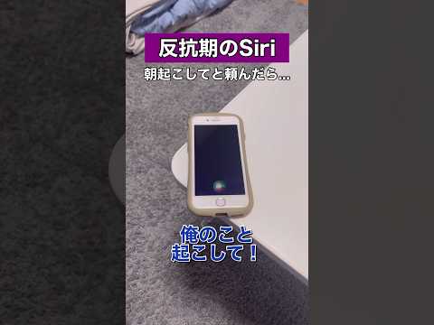 Siriに朝起こして！と頼んだらめちゃくちゃすぎた泣 #siri #アレクサ