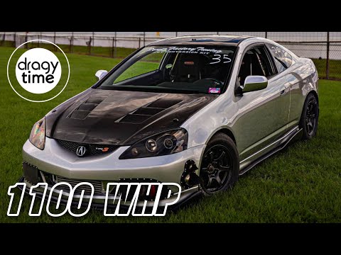 1100 WHP Acura RSX K24 Turbo AWD | 1/4 Mile in 8.19 Seconds with 285.06 Km/h (177 mph)