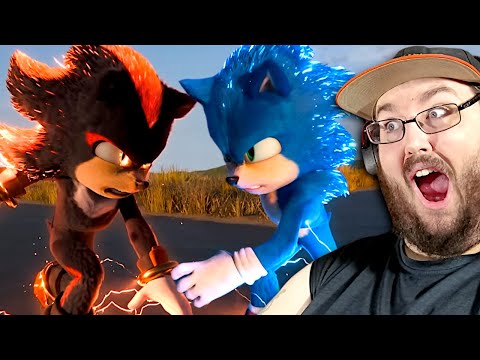 SONIC VS SHADOW - FULL FIGHT (INTERNATIONAL ENG) SONIC THE HEDGEHOG 3 REACTION!!!