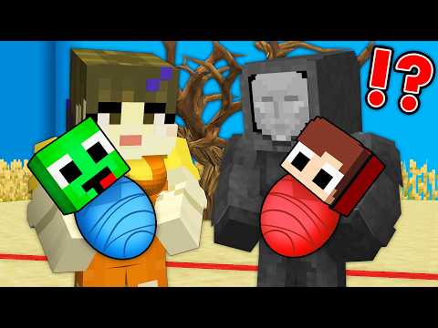 Baby JJ and Mikey were Adopted by FRONT MAN and SQUID GAME DOLL Family in Minecraft - Maizen