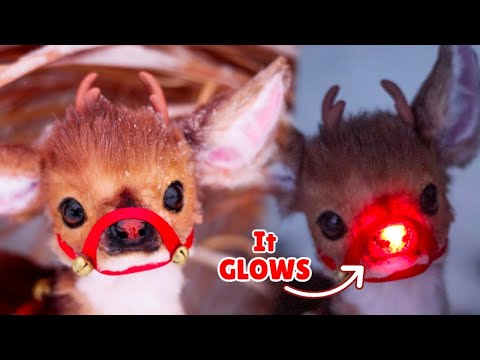 Making Baby Deer Rudolph l DIY Art Doll Tutorial