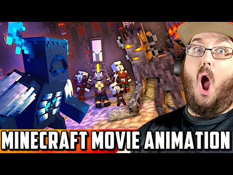 CREAKING CASTLE - Warden vs Creaking Army and Pillagers (Minecraft Movie Animation) REACTION!!!