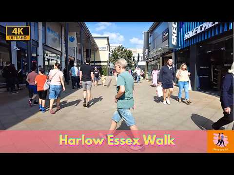 Harlow Walk 2024 |4K | Essex | POV HD | Here We Go Walks