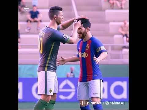 Ronaldo slapping Messi