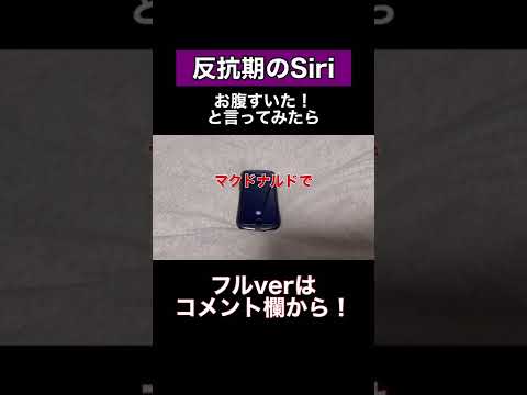 Siriにお腹すいた！と言ってみたらひどかった...#shorts