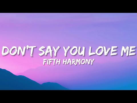 Fifth Harmony - Don't Say You Love Me (Lyrics)