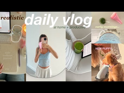 REALISTIC HOME VLOG☁️ cozy day, resting + productive & hot girl walks