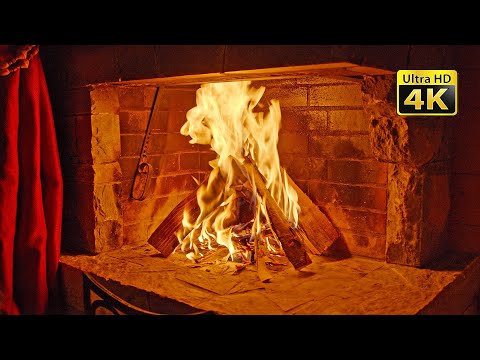 Fireplace Crackling Sounds Recorded With Ambisonics Microphone, Relaxing Ambiance