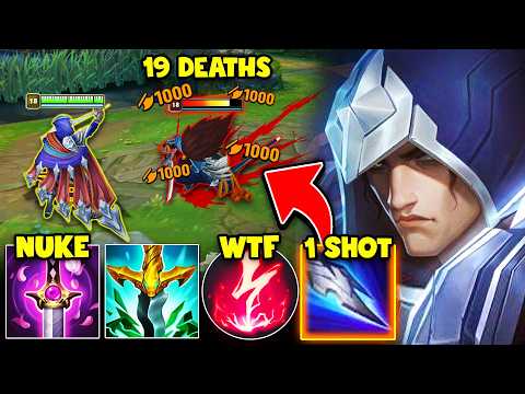 I MADE THIS YASUO DIE 19 TIMES WITH MY SECRET TALON BUILD! (ONE SHOT EVERYTHING)