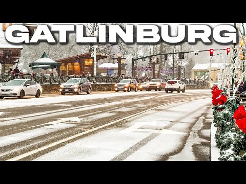 IT SNOWED ALL DAY IN GATLINBURG TENNESSEE! Another Winter Storm Hits The South