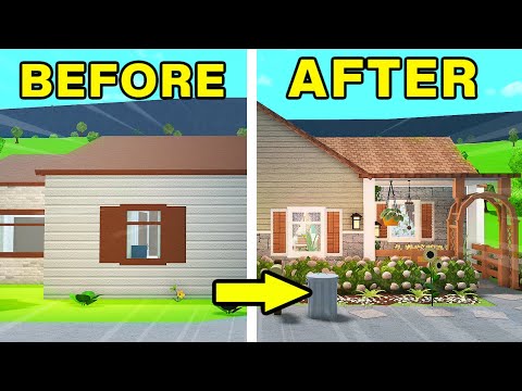 REMODELING the COZY COTTAGE HOUSE in Bloxburg