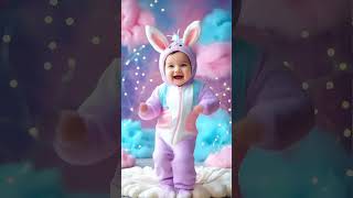 Cute Baby Dancing 😍 #youtubeshorts #trendingnow #cute #trending #cutebaby #ai #aitrends #bunny