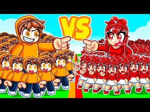 BOYS vs GIRLS Strongest Clone Army in Roblox!