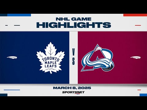 NHL Highlights | Maple Leafs vs. Avalanche - March 8, 2025