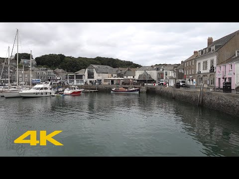 Padstow Walk: Town Centre & Harbour【4K】