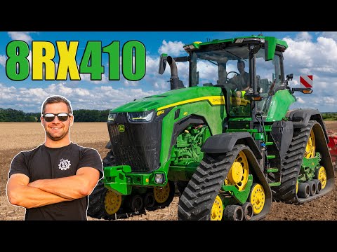 FARMVlog #138 - Řídíme NEJSILNĚJŠÍ traktor na farmě JOHN DEERE 8RX410! 443 hp (326 kW)