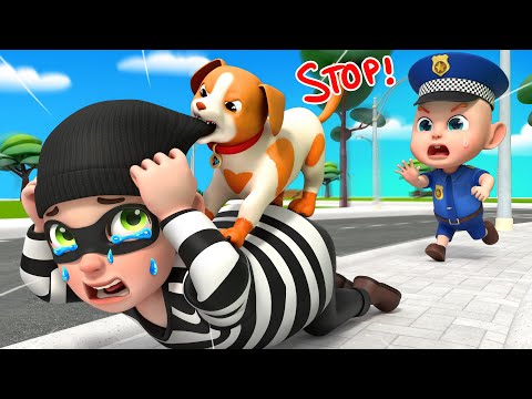 Super Police Dog | Policeman is Here to Help + Job and Career | Rosoo Nursery Rhymes & Kids Songs