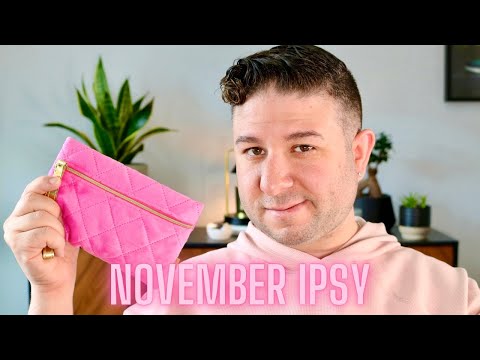 IPSY GLAM BAG NOVEMBER 2023 UNBOXING, REVIEW, AND DEMO! BASE IPSY | Brett Guy Glam