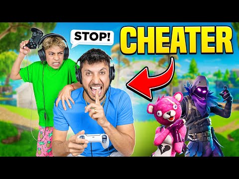 I CAUGHT MY DAD CHEATING In Our FORTNITE 1V1 MATCH!! 😡