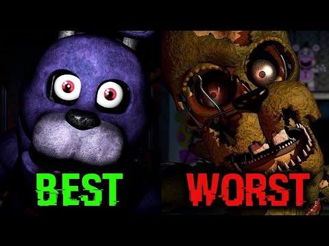 All FNAF Character Designs Ranked