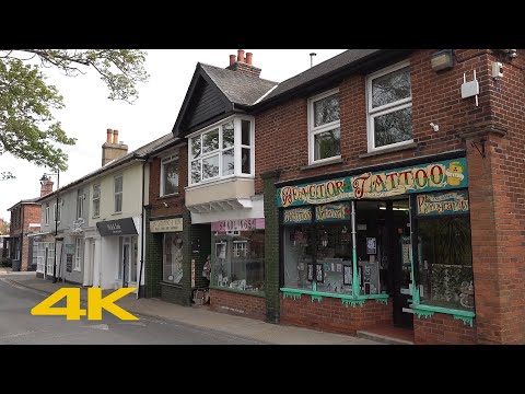 Leiston Walk: Town Centre【4K】