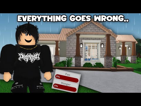 In my emo broke depressing era in BLOXBURG HARD MODE