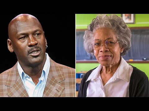 During Game Michael Jordan Spots His Old Teacher In The Crowd..His Reaction Will Make You Cry