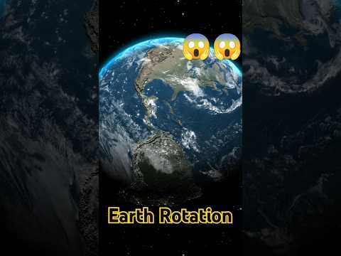 how earth rotates on its axis #shorts #universe #earth #planet #rotation