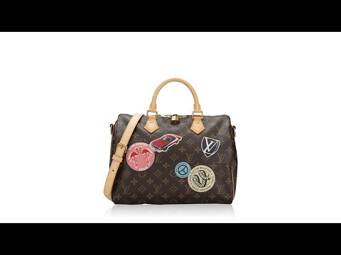 Louis Vuitton Limited Edition Monogram World Tour Speedy Bandouliere 30