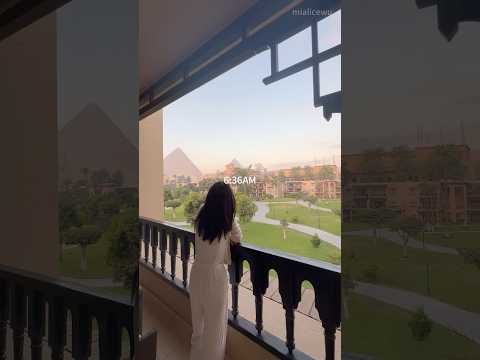 🩰6am asmr morning routine in Egypt☀️ *travel with me*!#asmr #morningroutine #vlog #fyp #egypt