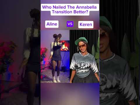 Aline VS Keren, Annabella Transition Challenge | Who won? #transition #makeup #tiktoktransition