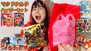 まいぜんシスターズ実写版/マクドナルド🍔ハッピーセット🎉ジュラシック・ワールド🦖なりきりマクドナルド🍟開封‼️ティラノサウルスvsぜんいち🔥駄菓子でASMRしてみた結果⁉️