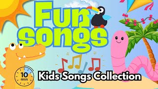 Super Fun Kids Songs! Sing and Dance Compilation | 10 minutes Upbeat  Nursery Rhymes