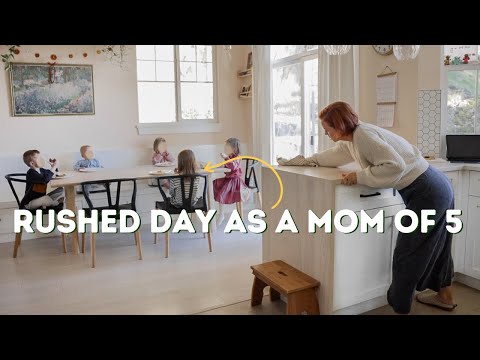 Rushed Day Of Cooking, Cleaning & Organizing | Mom of 5