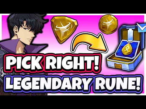 BEST LEGENDARY SKILL RUNE CHOICE! WATCH BEFORE PICKING! [Solo Leveling: Arise]