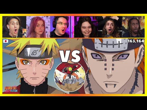 Naruto vs Pain | Reaction Mashup  [Naruto Shippuden 163, 164] ナルト 疾風伝