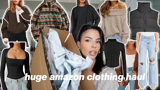 HUGE Amazon Trendy Fashion Haul - Try on (2025 must haves)