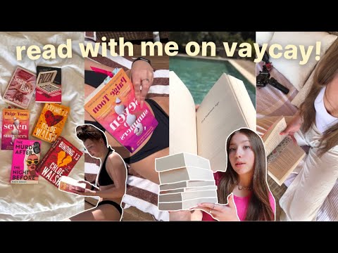 how many books can I read on vacation 🌺📖 spoiler free reading vlog