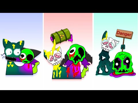 New Sprunki PYRAMIXED Acid & Tox SYMBIOSIS All Phases | Compilation Incredibox