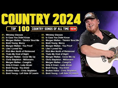 Country Music Playlist 2024 🦽 Luke Combs, Morgan Wallen, Chris Stapleton, Kane Brown, Jason Aldean