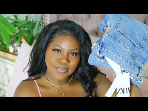 PLUS SIZE ZARA TRY-ON HAUL: AUTUMN/WINTER SALE | JEANS FOR CURVY BABES🍑