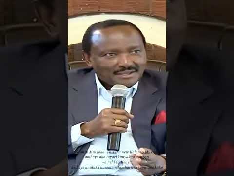 Kalonzo Musyoka: This is a new Kalonzo Musyoka amabaye ako tayari kunyakua uongozi wa nchi ya Kenya