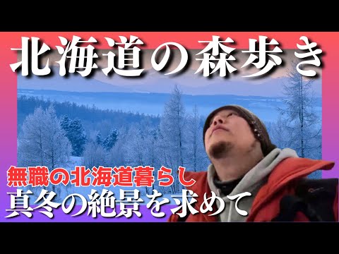 極寒の朝と無職の森歩き【北海道】