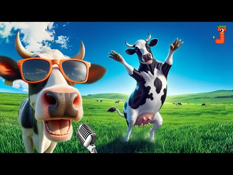 FUNNY COW DANCE FOR 11 MINUTES│ Cow Song & Cow Videos 2024 | Cow music | funny dancing cow | gay moo