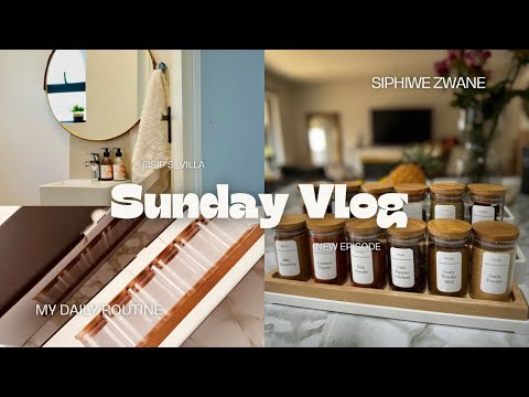 Sunday Vlog: Powder room reset | Spice rack reset | clean with me | mini haul