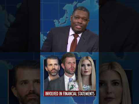 Donald Trumps Children involved in financial statements 😂😂 #colinjost #michaelche #shorts